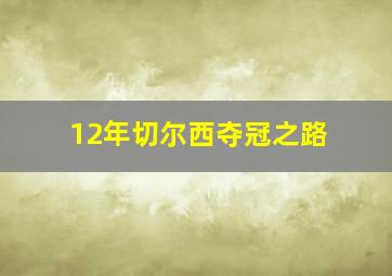 12年切尔西夺冠之路