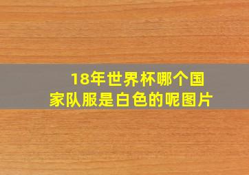 18年世界杯哪个国家队服是白色的呢图片