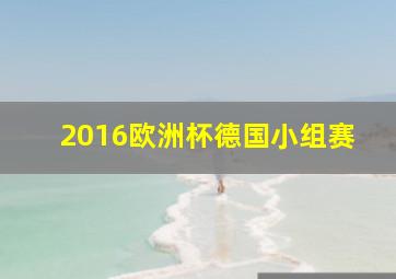 2016欧洲杯德国小组赛