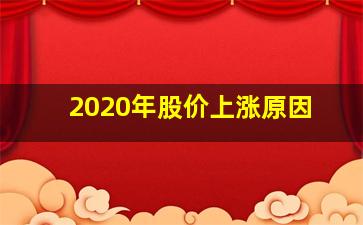 2020年股价上涨原因