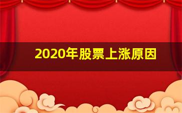 2020年股票上涨原因