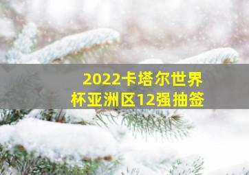 2022卡塔尔世界杯亚洲区12强抽签