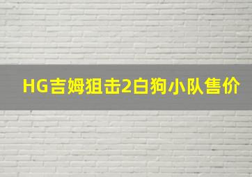 HG吉姆狙击2白狗小队售价