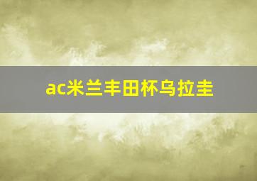 ac米兰丰田杯乌拉圭