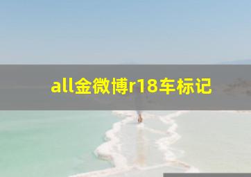 all金微博r18车标记