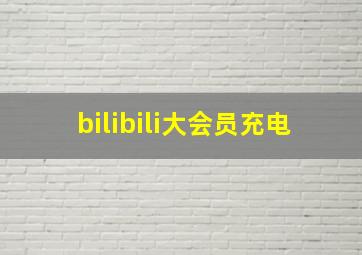 bilibili大会员充电