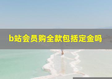 b站会员购全款包括定金吗