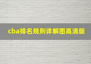 cba排名规则详解图高清版