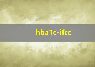 hba1c-ifcc