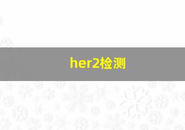 her2检测