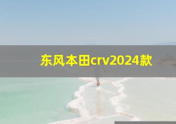 东风本田crv2024款