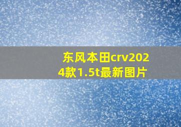 东风本田crv2024款1.5t最新图片