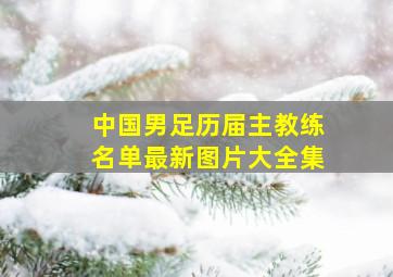 中国男足历届主教练名单最新图片大全集