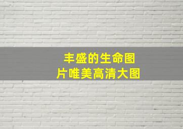 丰盛的生命图片唯美高清大图