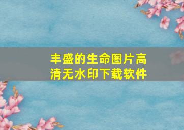 丰盛的生命图片高清无水印下载软件