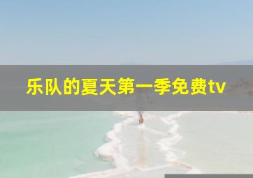 乐队的夏天第一季免费tv