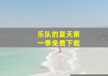 乐队的夏天第一季免费下载