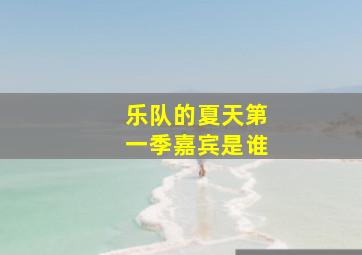 乐队的夏天第一季嘉宾是谁