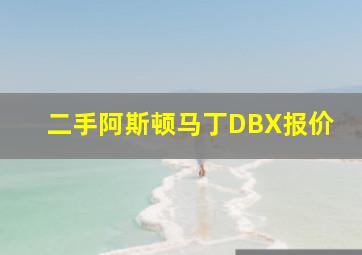 二手阿斯顿马丁DBX报价