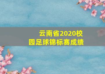 云南省2020校园足球锦标赛成绩