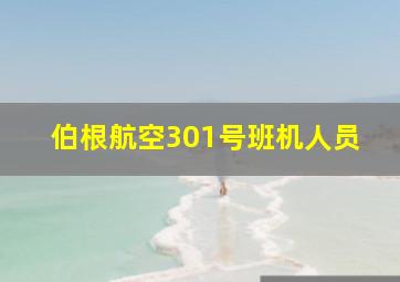 伯根航空301号班机人员