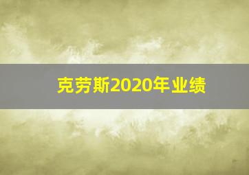 克劳斯2020年业绩