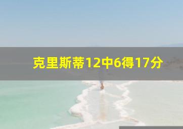 克里斯蒂12中6得17分