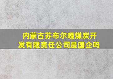 内蒙古苏布尔嘎煤炭开发有限责任公司是国企吗