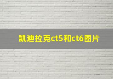 凯迪拉克ct5和ct6图片