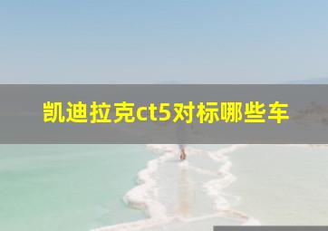 凯迪拉克ct5对标哪些车