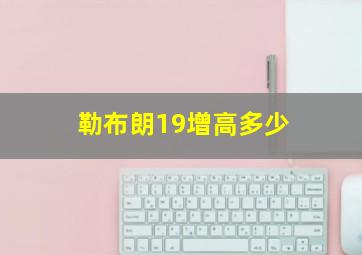 勒布朗19增高多少