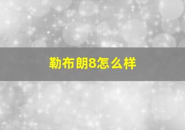 勒布朗8怎么样