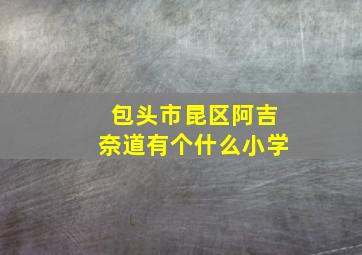 包头市昆区阿吉奈道有个什么小学