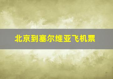 北京到塞尔维亚飞机票