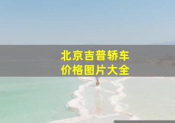 北京吉普轿车价格图片大全