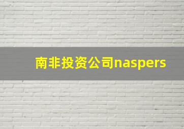 南非投资公司naspers