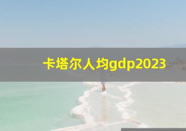 卡塔尔人均gdp2023