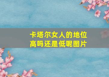 卡塔尔女人的地位高吗还是低呢图片