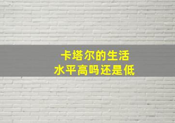 卡塔尔的生活水平高吗还是低