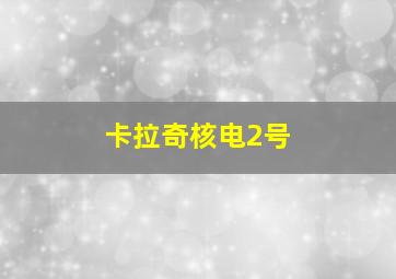 卡拉奇核电2号