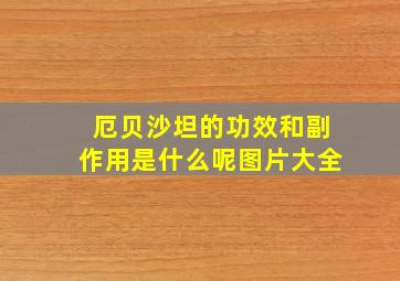 厄贝沙坦的功效和副作用是什么呢图片大全