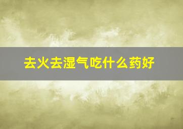 去火去湿气吃什么药好