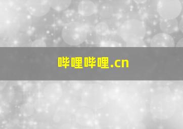 哔哩哔哩.cn