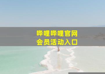 哔哩哔哩官网会员活动入口