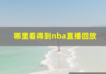 哪里看得到nba直播回放