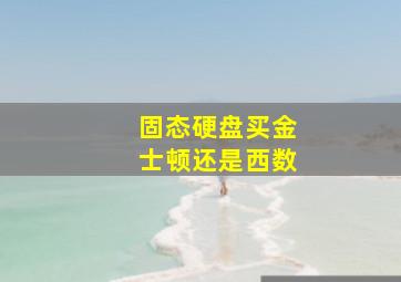 固态硬盘买金士顿还是西数