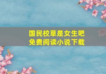 国民校草是女生吧免费阅读小说下载