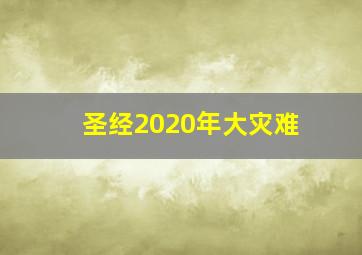 圣经2020年大灾难