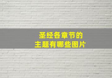 圣经各章节的主题有哪些图片