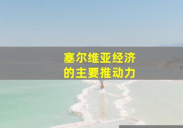 塞尔维亚经济的主要推动力